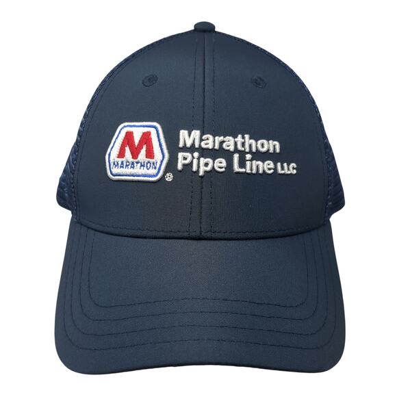 Marathon Pipe Line LLC Trucker Hat Blue One Size Adjustable Mesh Back Pukka - Picture 1 of 10
